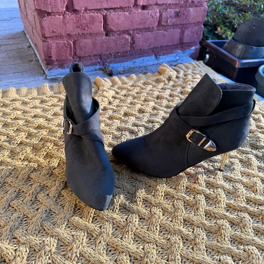 Green Gold Vero Cuoio High Heel Ankle Boots Made In Italy Red Bottoms Stiletto 7